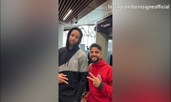 Usa, Insigne incontra Stephen Curry