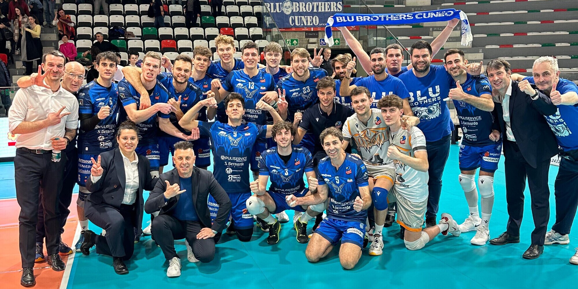 Cuneo vince in tre set a Reggio Emilia
