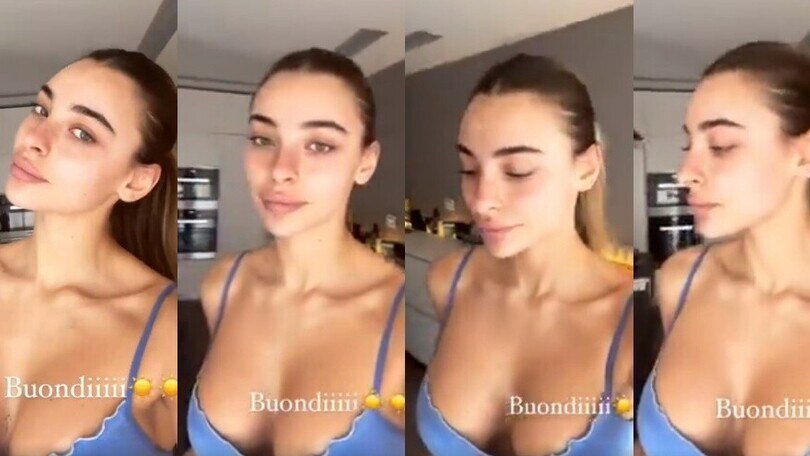 Chiara Frattesi e il buongiorno in dolce compagnia...