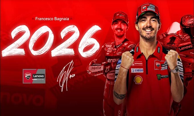 Bagnaia gioia rossa: rinnovo ufficiale fino al 2026 con la Ducati