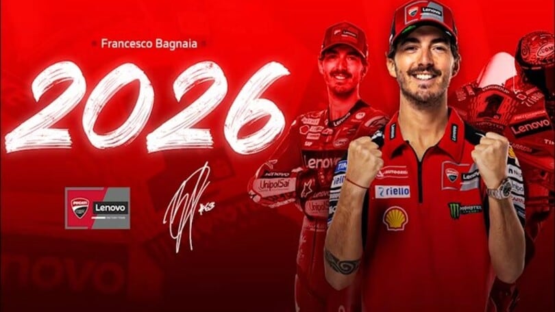Bagnaia gioia rossa: rinnovo ufficiale fino al 2026 con la Ducati