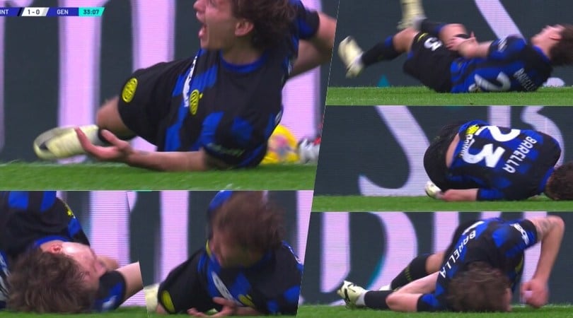 Barella urlante e disperato, la sceneggiata per ottenere il rigore col Genoa