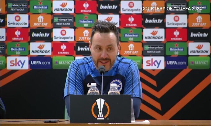 De Zerbi: "Mia figlia tiferà suo padre. Orgoglioso di allenare il Brighton"