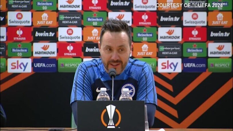 De Zerbi: "Mia figlia tiferà suo padre. Orgoglioso di allenare il Brighton"