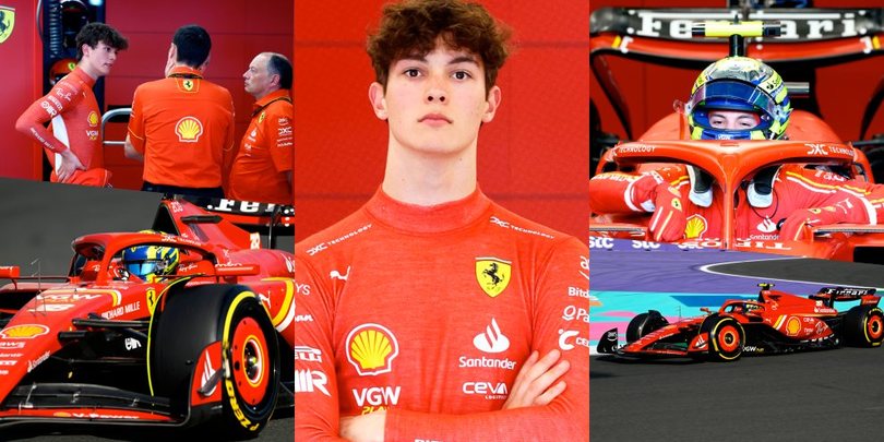 Bearman, la prima volta sulla Ferrari SF-24 è sul circuito di Gedda