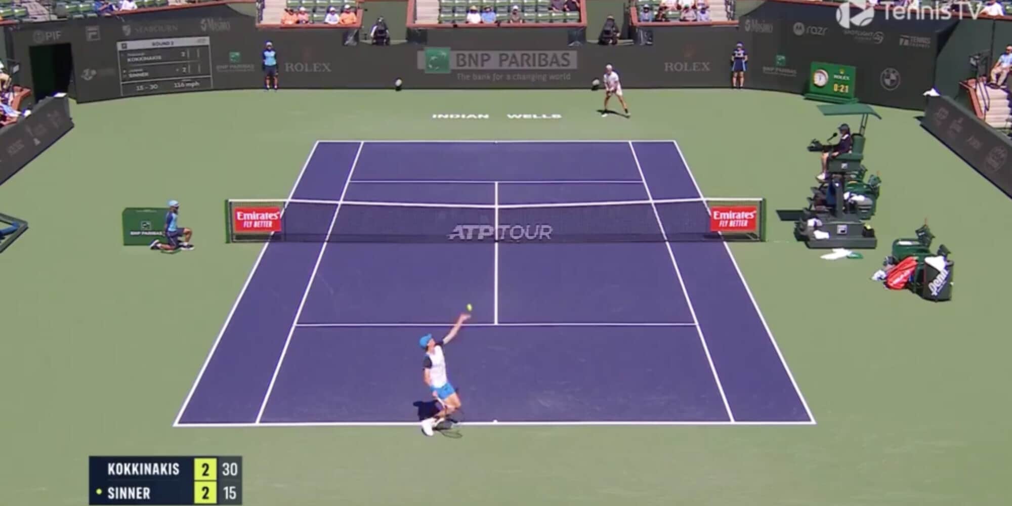 Sinner domina Kokkinakis all’esordio a Indian Wells: chi sfiderà al 3° turno