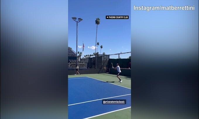 Berrettini a Phoenix diviso tra Tennis e....Nba