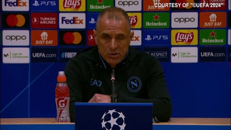 Calzona: "Ci manca un rigore. Si può perdere con il Barca"