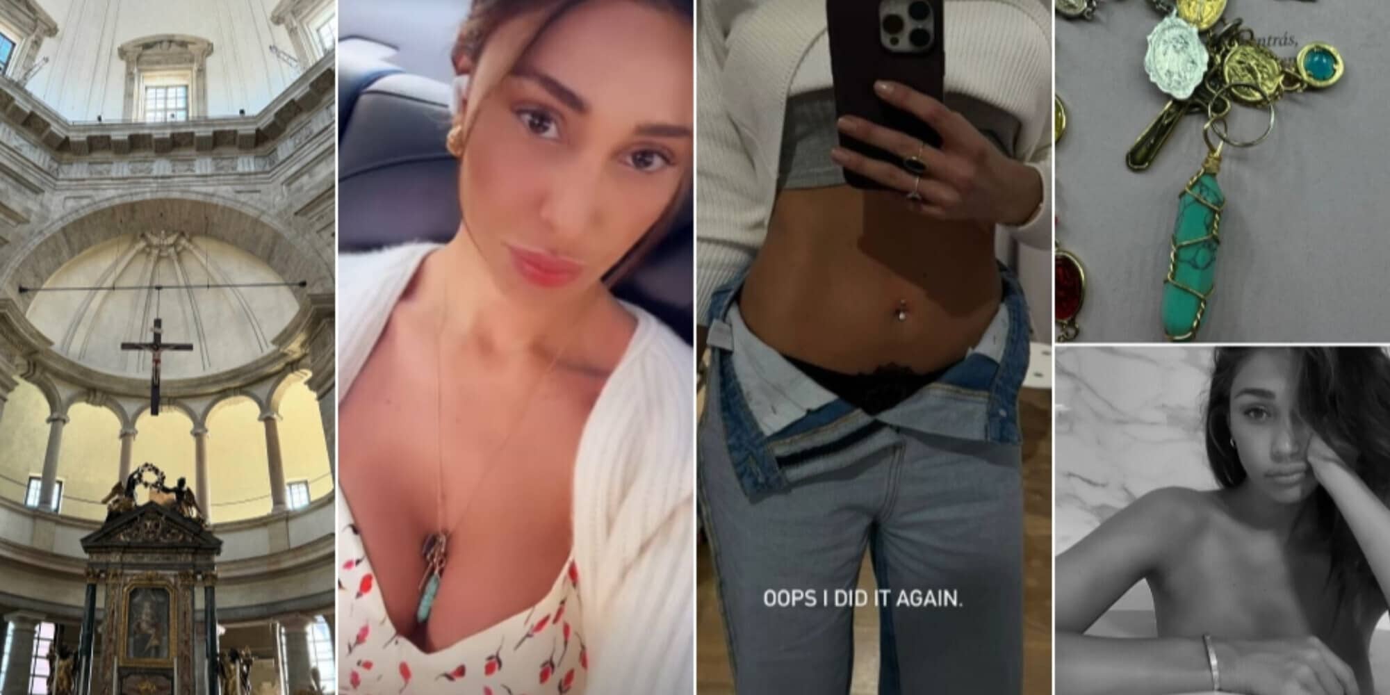 Belen, il post con la Chiesa e l'inferno nei commenti: "Ops I did it again"