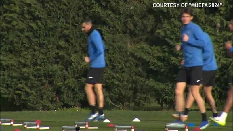 Atalanta: allenamento prima della sfida europea contro lo Sporting Lisbona