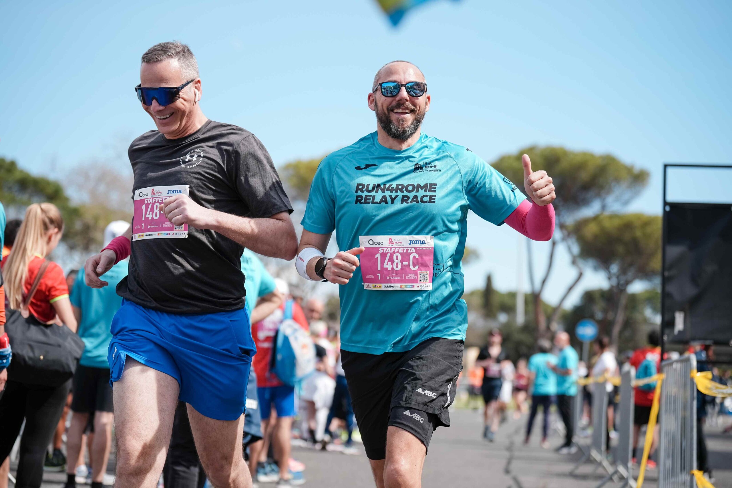 La forza del team, i magnifici 4 di Acea Run4Rome