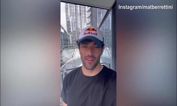 Berrettini rassicura: "E' stato un virus, ora sto bene"