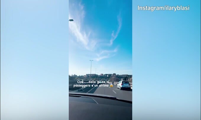 Ilary Blasi in auto con il figlio Christian: "E' un attimo...."