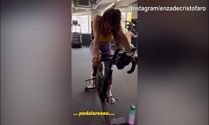 Lady D'Ambrosio, allenamento in palestra