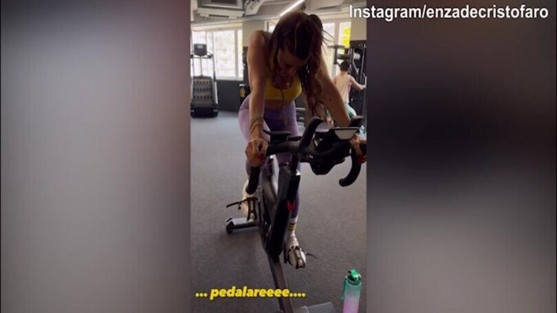 Lady D'Ambrosio, allenamento in palestra