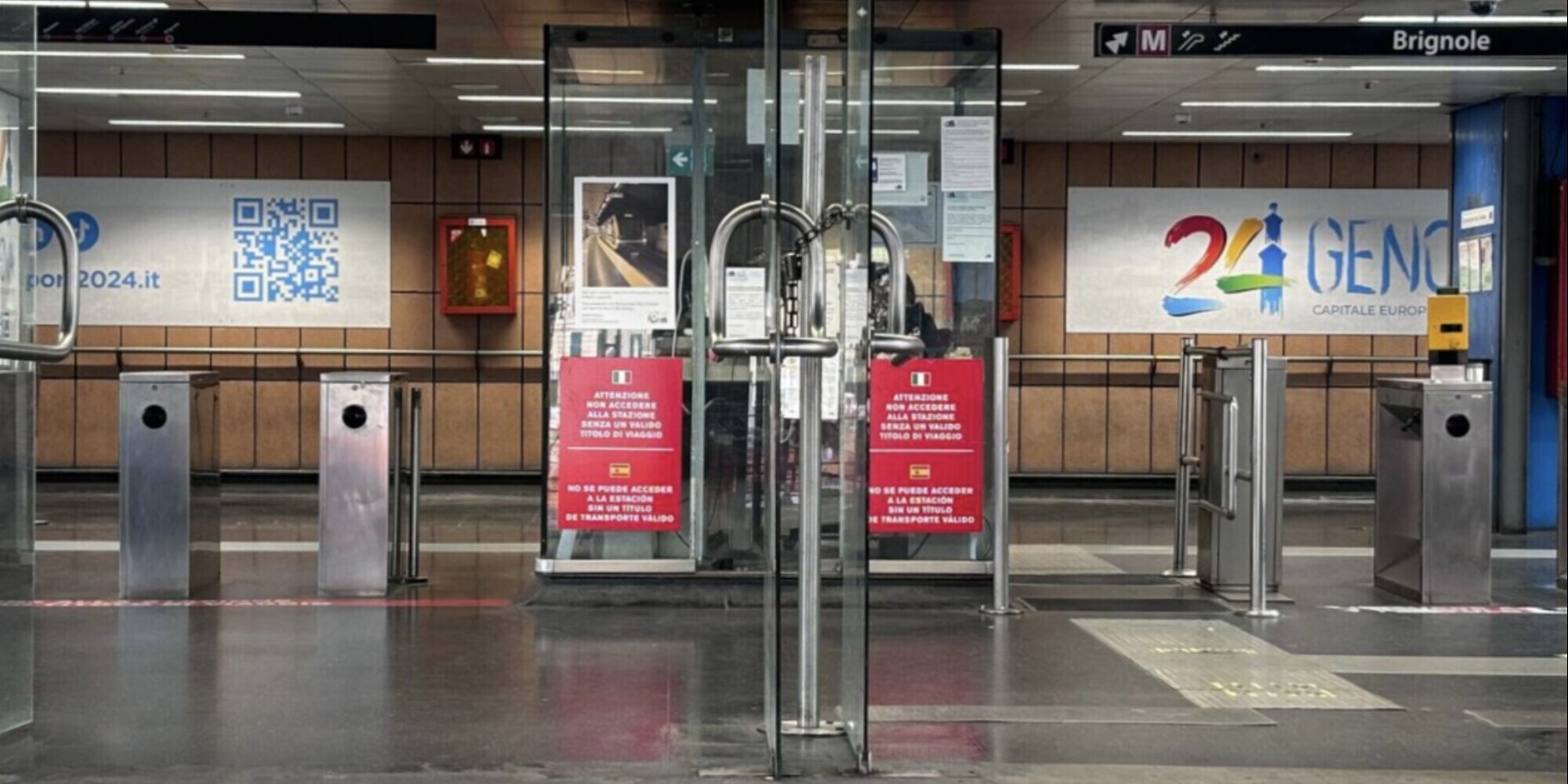 La Capitale Europea dello Sport abbraccia la stazione metro di Brin