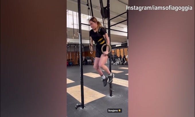 Sofia Goggia "guerriera" in palestra: ecco l'allenamento della sciatrice
