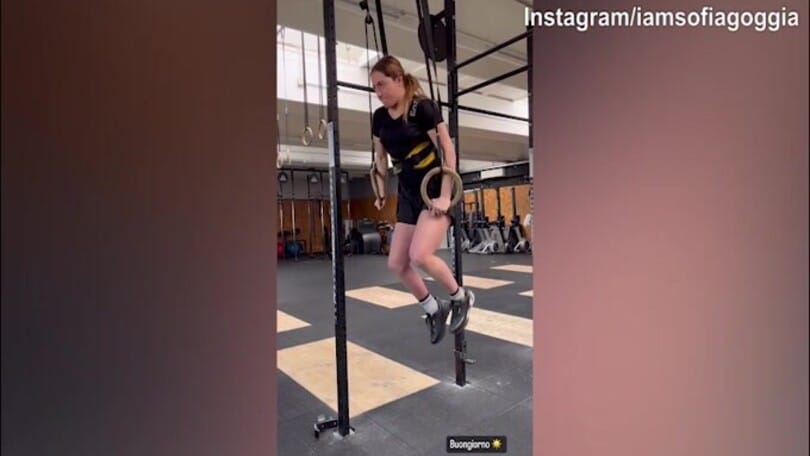Sofia Goggia "guerriera" in palestra: ecco l'allenamento della sciatrice