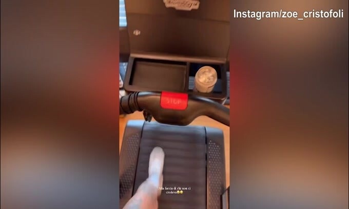 Lady Hernandez, la palestra non manca in vacanza