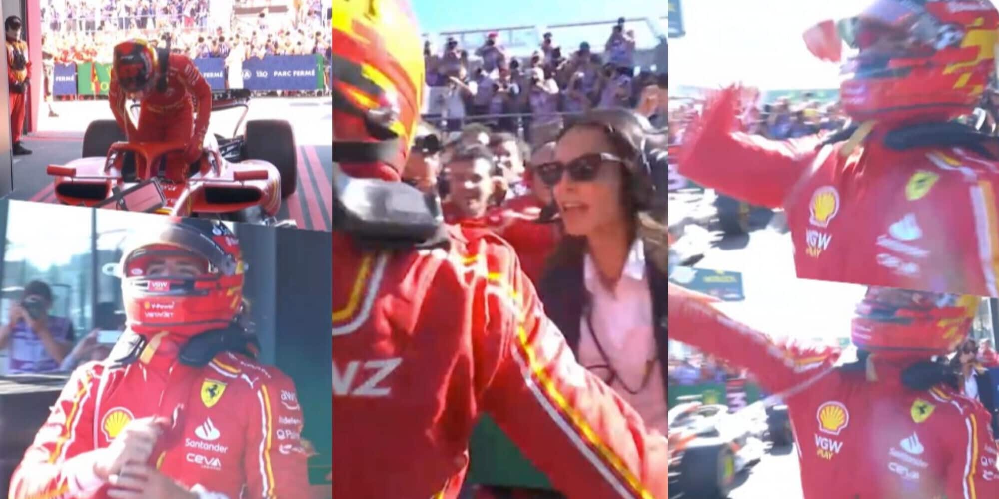 Sainz e la svista dopo il trionfo Ferrari: cosa non doveva fare e perché