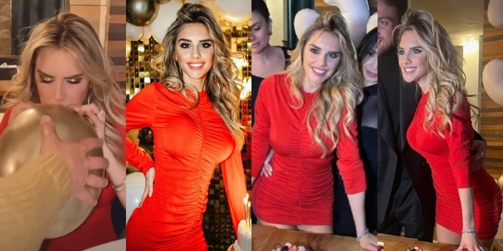 Michela Persico in rosso per il compleanno: "È solo un anno in più"