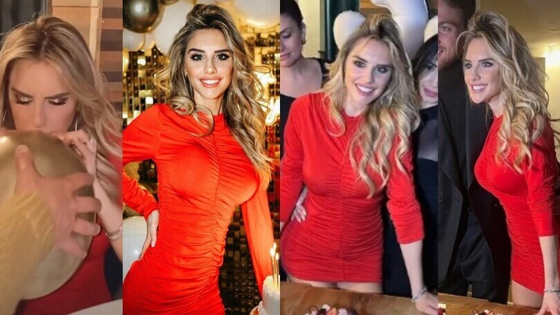Michela Persico in rosso per il compleanno: "È solo un anno in più"