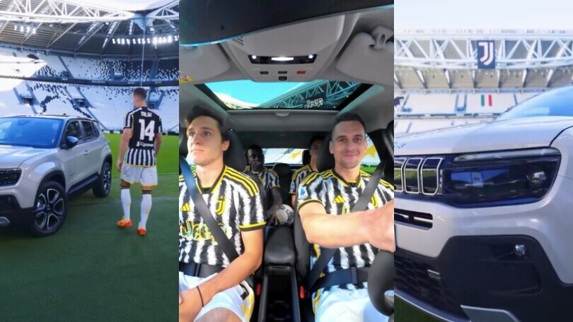 La Juventus si prepara a tornare in campo... con la Jeep!