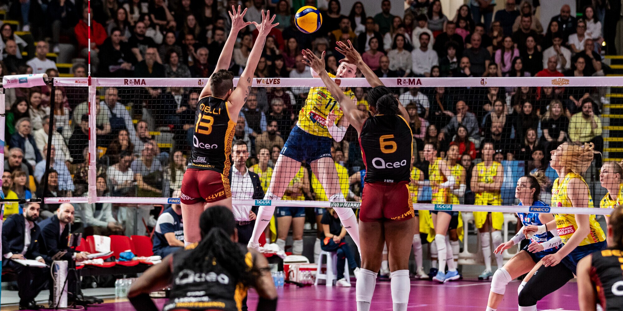 Conegliano in scioltezza su Roma, la semifinale è sua
