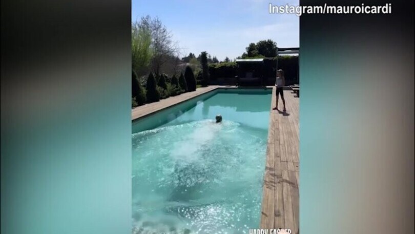 Mauro Icardi, Pasqua tra piscina e griglia