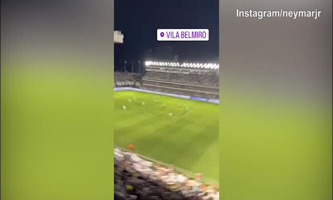 Santos-Palmeiras, sorpresa sugli spalti: c'è Neymar