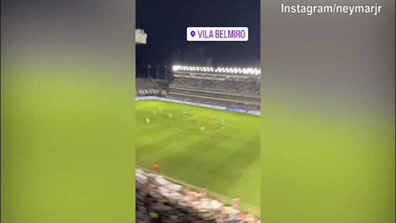 Santos-Palmeiras, sorpresa sugli spalti: c'è Neymar