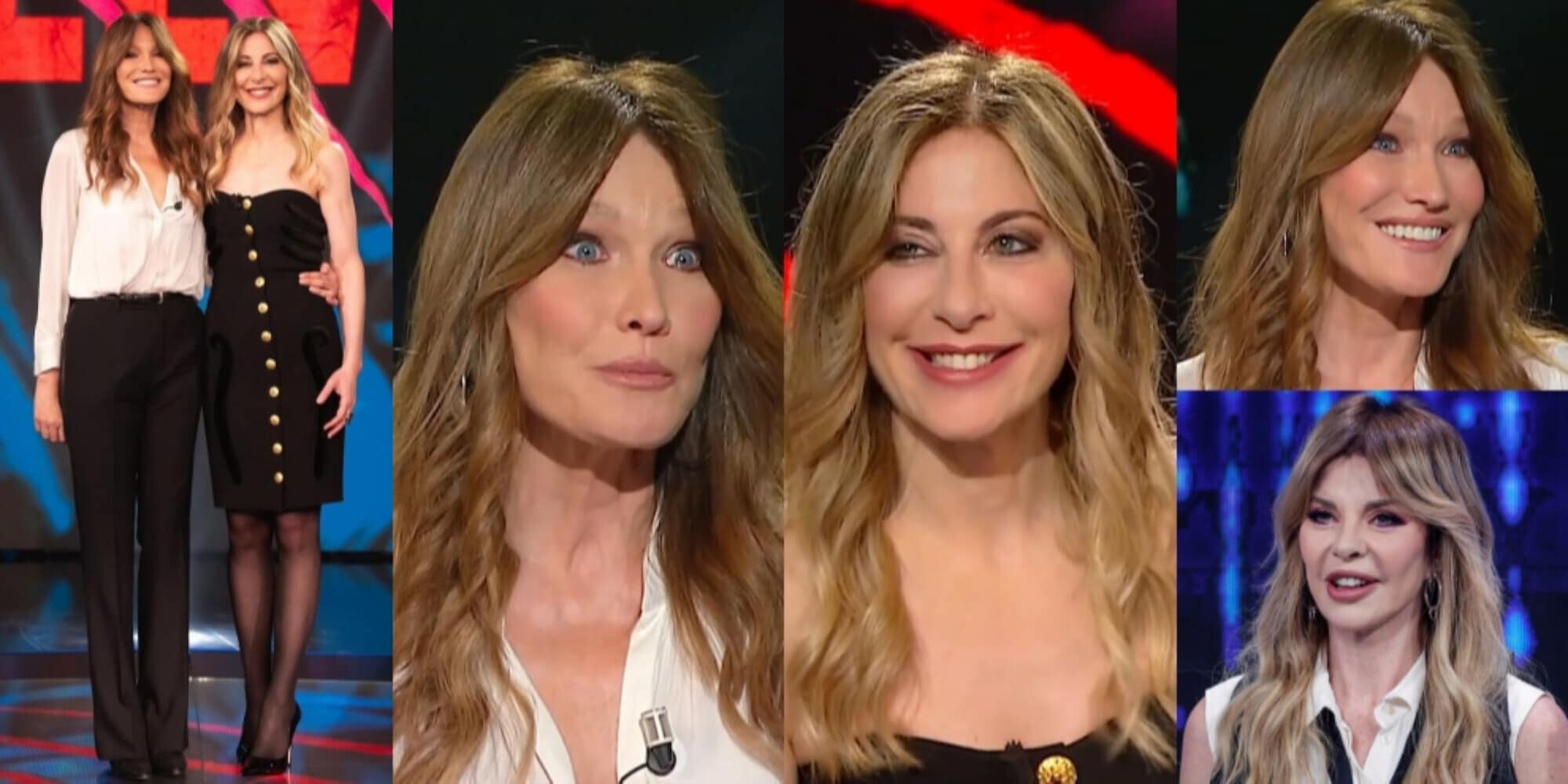 Carla Bruni a 'Belve': verità su alcol, Sarkozy e Trump. I complimenti di Alba Parietti: "St***za..."