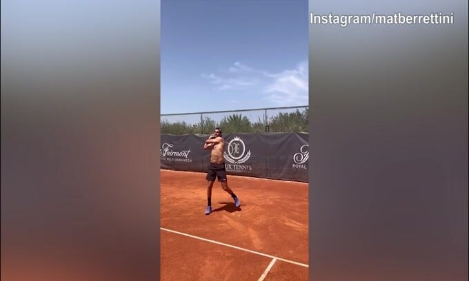 Tennis, Berrettini lavora senza soste