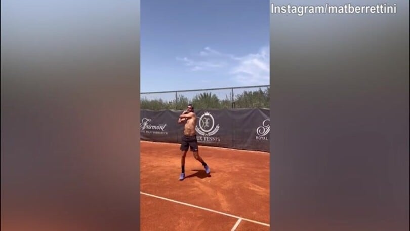 Tennis, Berrettini lavora senza soste