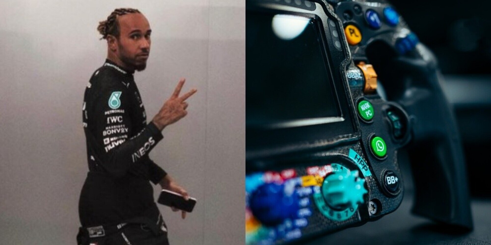 Perché la Mercedes F1 di Hamilton ha un pulsante di WhatsApp sul volante?