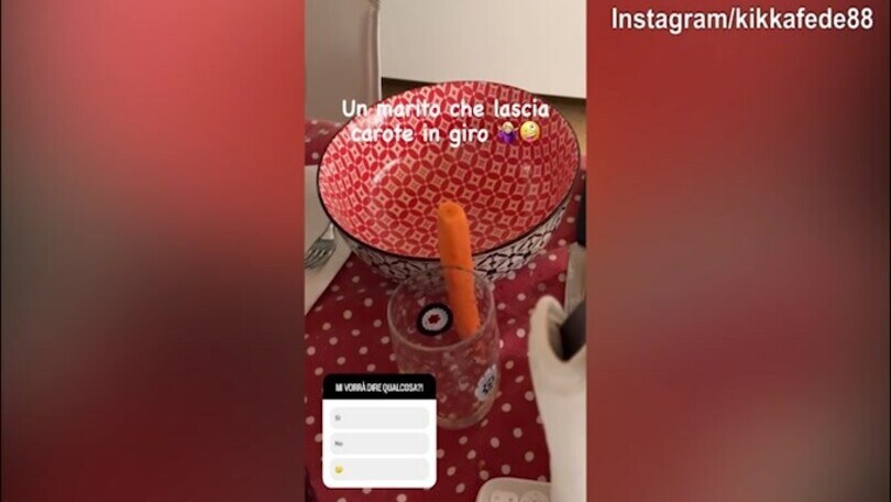 Una carota in giro, un messaggio di Giunta alla moglie?