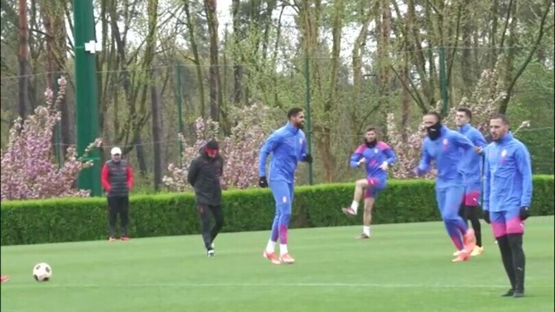 Milan-Roma, i rossoneri svolgono la rifinitura a Milanello