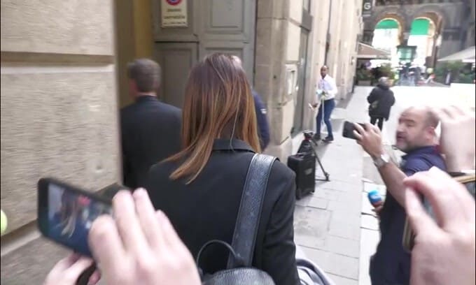 Milan-Roma, pranzo Uefa: l'arrivo di Lina Souloukou