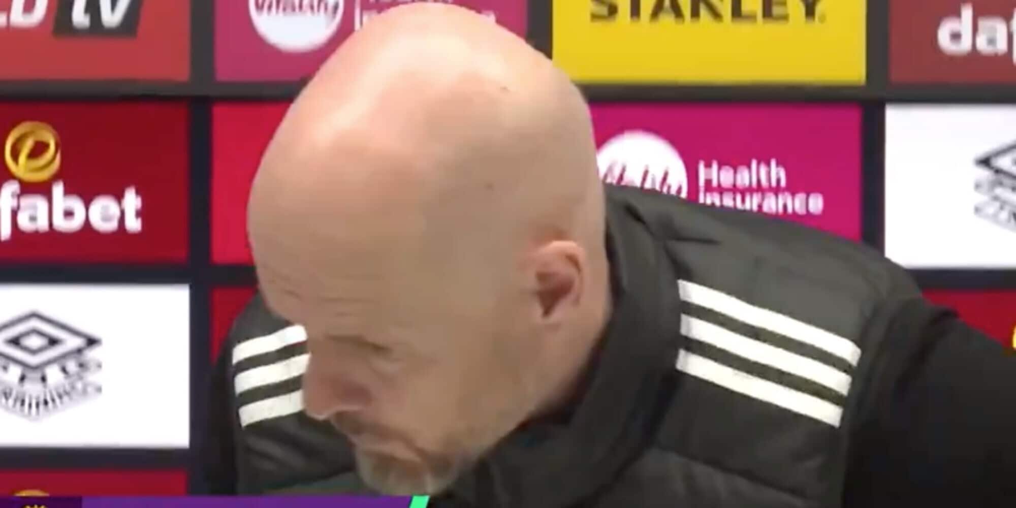 Ten Hag, la domanda sullo United è scomoda: sbuffa e lascia la conferenza