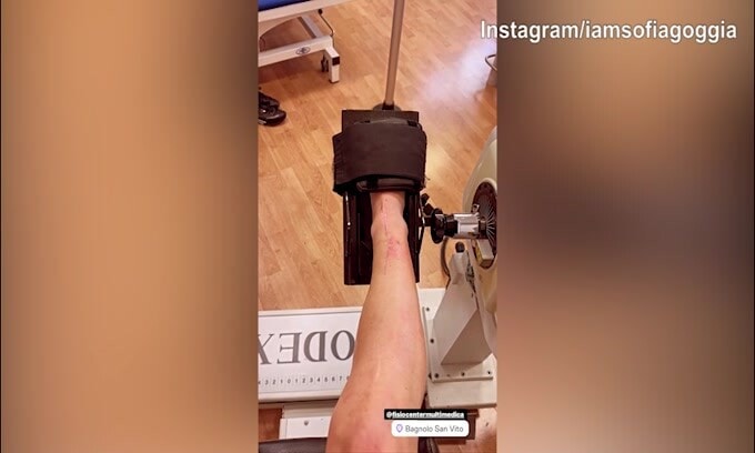 Sofia Goggia continua la fisioterapia