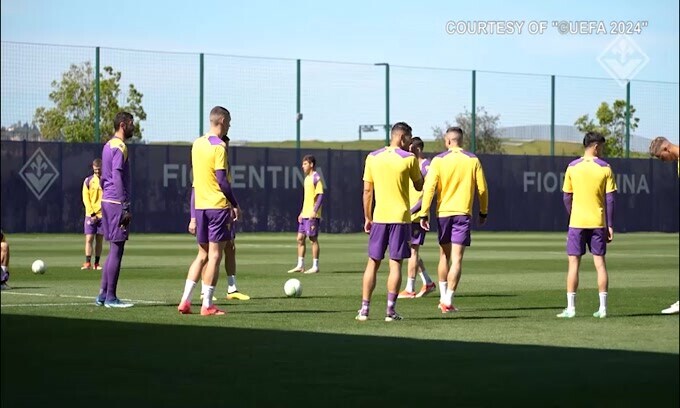 Fiorentina: ultimo allenamento prima della sfida europea con il Plzen