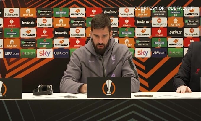 Alisson: "Atalanta squadra difficile da affrontare"