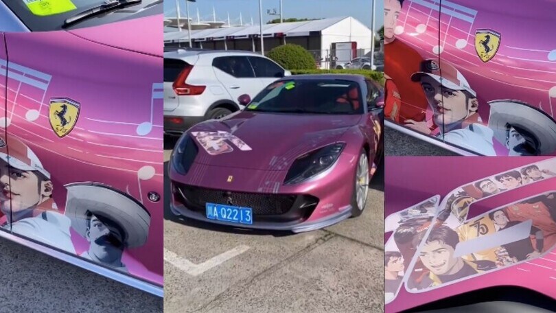 Charles Leclerc è un personaggio manga su una Ferrari personalizzata