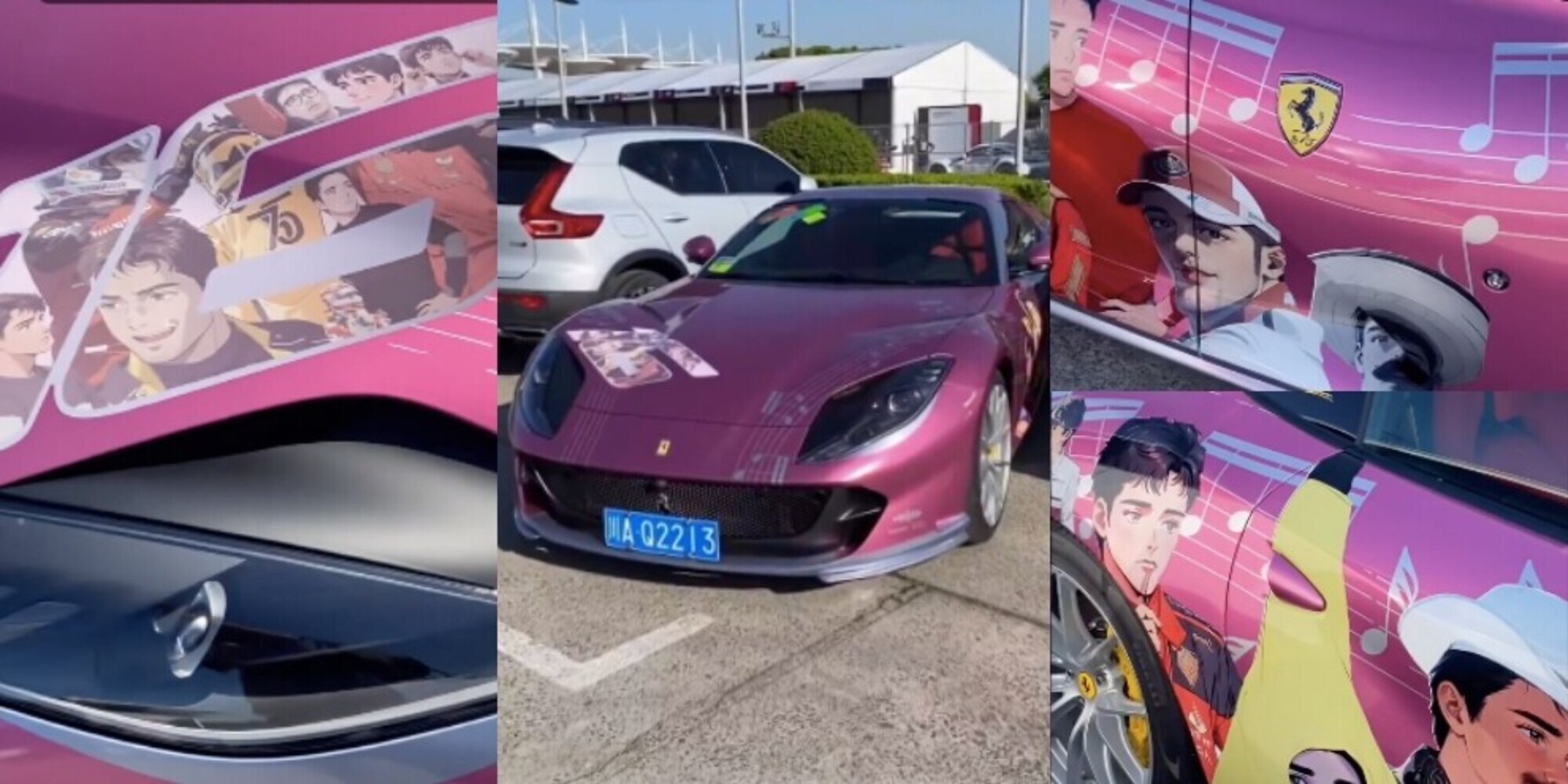 Leclerc diventa un manga: eccolo sulla Ferrari speciale da oltre 350mila euro