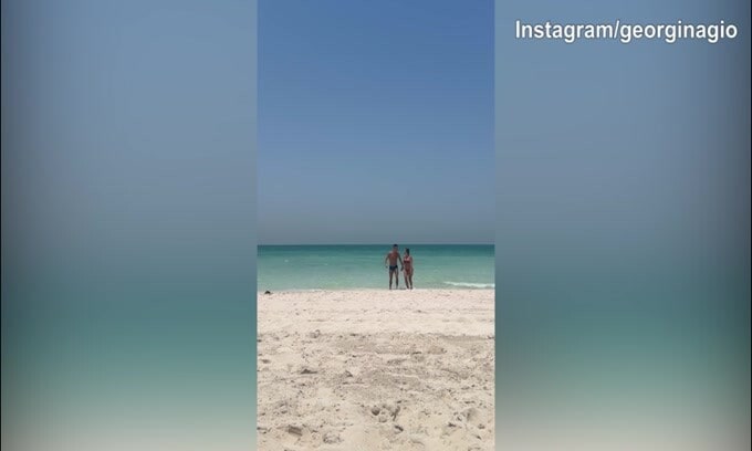 Il messaggio di Georgina per CR7: "Paradiso con te"