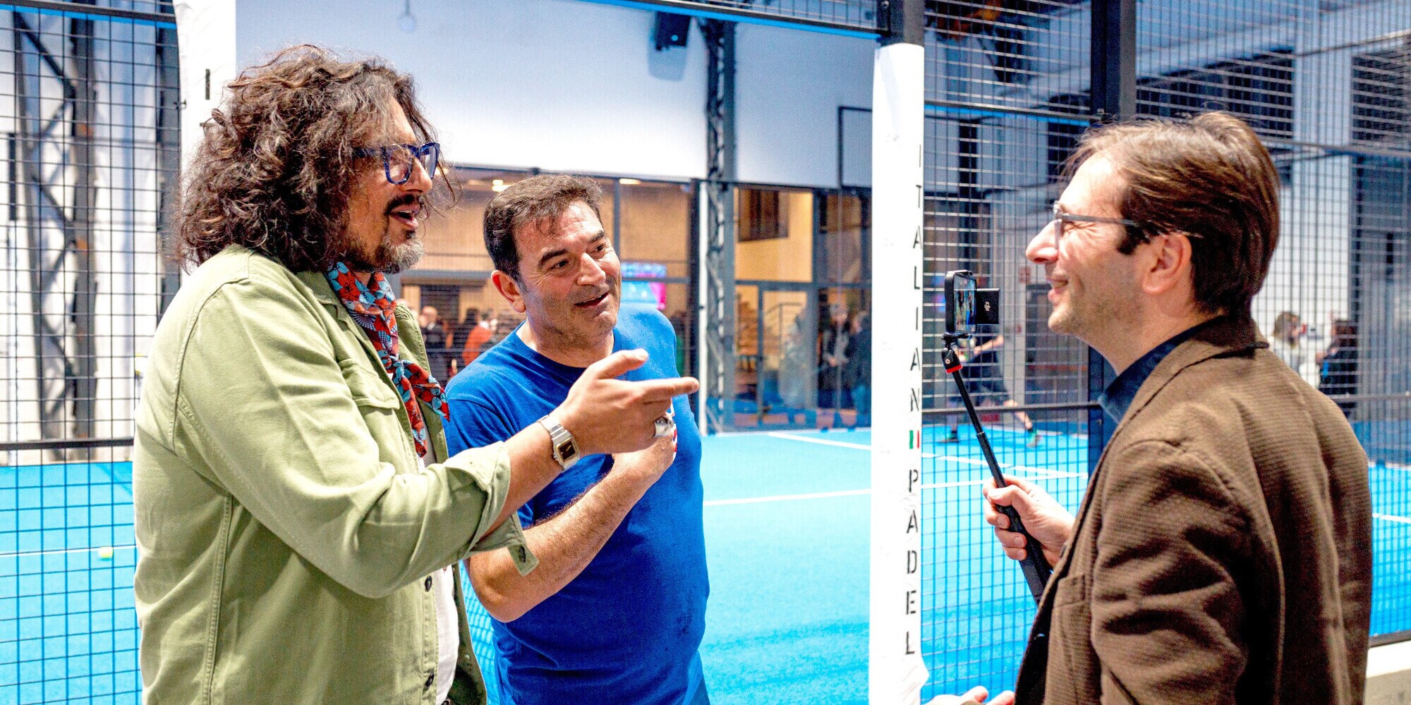 Roma-Milano, le città di Max Giusti e del padel