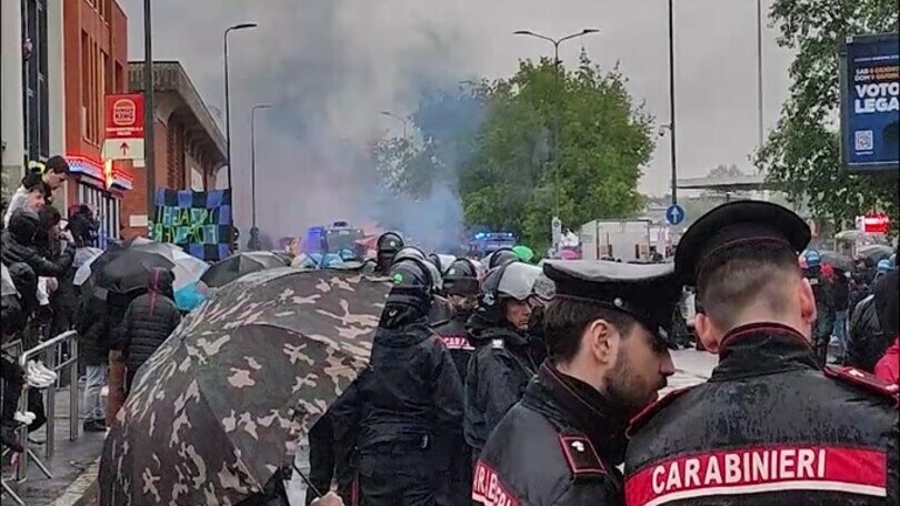 Inter, il pullman fatica a raggiungere "San Siro"