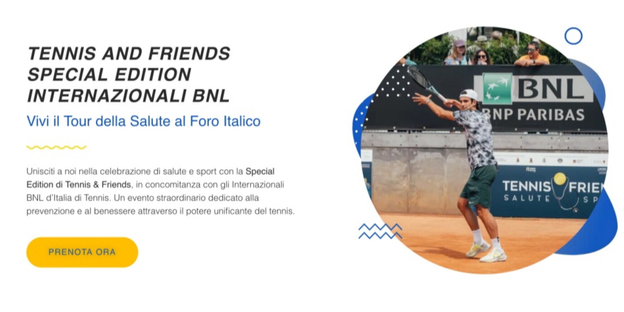 Tennis and Friends: Salute e Sport si allarga e va nelle piazze di Roma