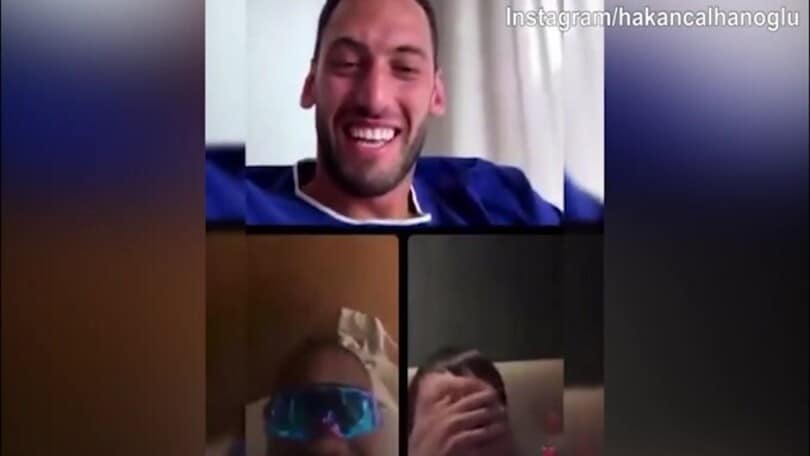 Diretta social, Thuram scherza con Zhang: “Io e Calha meno di una pizza"