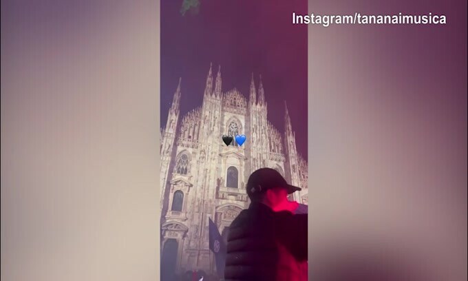 Inter, anche Tananai festeggia lo Scudetto